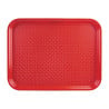 Red Plastic Fast Food Tray - Olympia KRISTALLON - Fourniresto