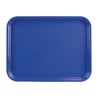 Blue Plastic Fast Food Tray - Olympia KRISTALLON - Fourniresto