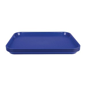 Blue Plastic Fast Food Tray - Olympia KRISTALLON - Fourniresto