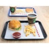 Black Plastic Fast Food Tray - Olympia KRISTALLON - Fourniresto