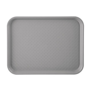 Plastic Gray Fast Food Tray - Olympia KRISTALLON - Fourniresto