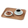 Laminate Surface Grained Tray Madeira Olive Brown 460 mm - Cambro - Fourniresto