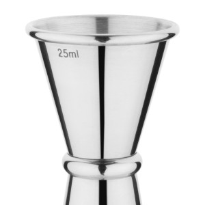 Conical Stainless Steel Bar Measure 25 and 50 ml - Olympia - Fourniresto