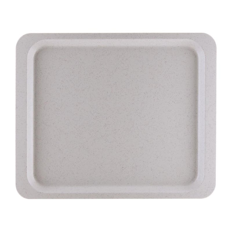 Plateau de service en polyester GN1/2 325x265mm Gris moucheté - Roltex - Fourniresto