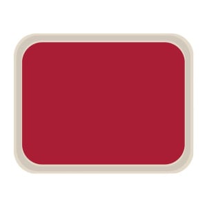 Plateau de Service en Polyester Standard 470x360mm Rouge - Roltex - Fourniresto