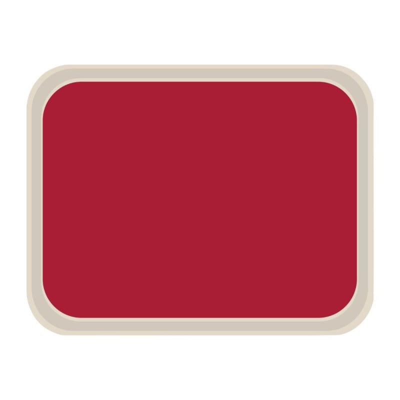 Plateau de Service en Polyester Standard 470x360mm Rouge - Roltex - Fourniresto