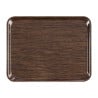 Servierplatte aus Melamin Self 46x36cm Wenge - Roltex - Fourniresto