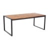 Table Industrielle Rectangulaire Acier et Acacia 180 cm  - Bolero - Fourniresto