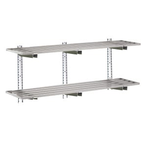 Etagère Murale Ajourée en Inox - L 1500 x P 400mm - Gastro M