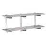 Perforated Stainless Steel Wall Shelf - L 1600mm x 400mm - Gastro M