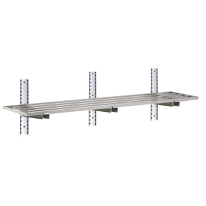 Ajourée Wall Shelf in Stainless Steel - L 1800 x 400mm - Gastro M
