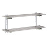 Ajourée Wall Shelf in Stainless Steel - L 1800 x 400mm - Gastro M