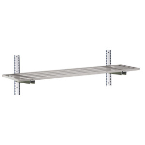 Ajourée Wall Shelf in Stainless Steel - L 1800 x 400mm - Gastro M