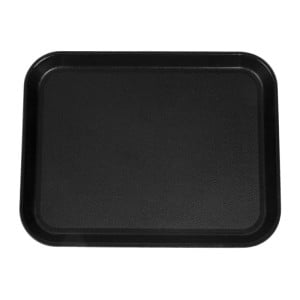 Rectangular Non-Slip Fiberglass EpicTread Black Tray 350mm - Cambro - Fourniresto