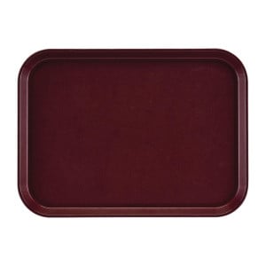 Rechteckiges rutschfestes Tablett aus Glasfaser EpicTread Bordeaux 350mm - Cambro - Fourniresto