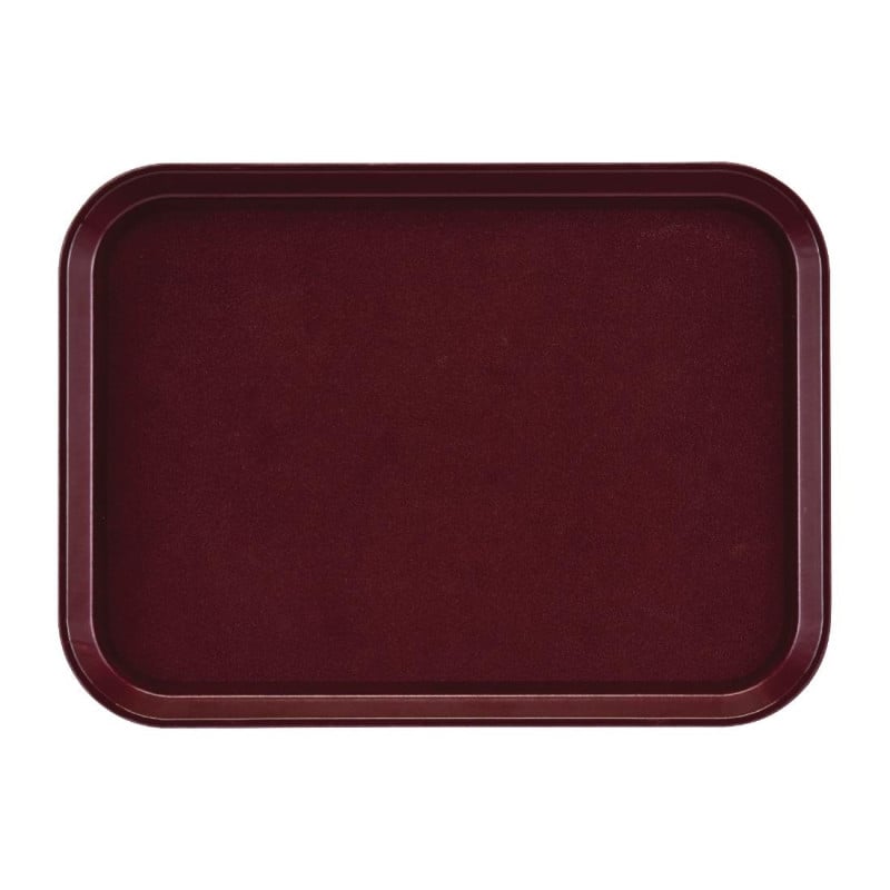 Plateau Rectangulaire Antidérapant en Fibre de Verre EpicTread Bordeaux 350mm - Cambro - Fourniresto