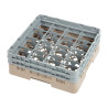 Glass Rack 16 Compartments Camrack Beige - L 500 x W 500mm - Cambro