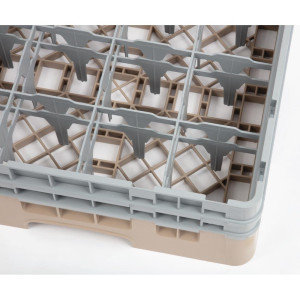 Glass Rack 16 Compartments Camrack Beige - L 500 x W 500mm - Cambro