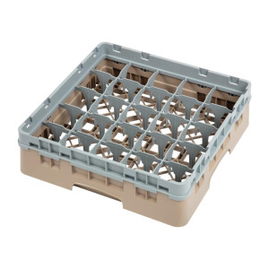 Glass Rack 25 Compartments Camrack Beige - L 500 x W 500mm - Cambro