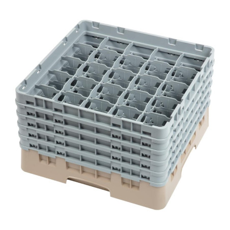 Glass Rack 25 Compartments Camrack Beige-500x 500mm - Cambro