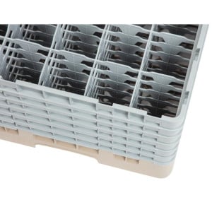 Glass Rack 25 Compartments Camrack Beige - W 500 x D 500mm - Cambro