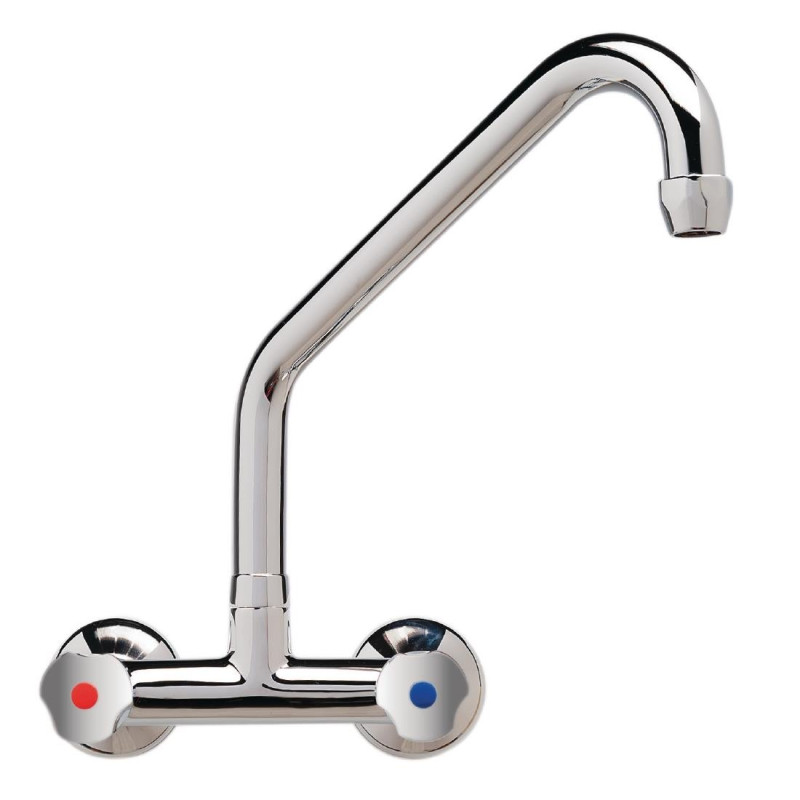 Mixer tap Bitrou Standard Wall Mount High Neck L 200mm - FourniResto