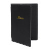 Protective Menu in Black Faux Leather A5 - Olympia - Fourniresto