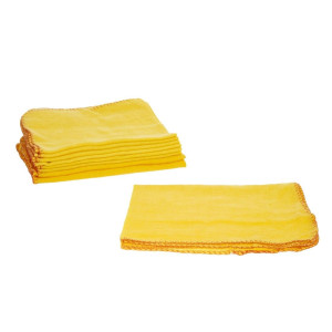 Chiffons à Poussière Jaune - Lot de 10 - Jantex