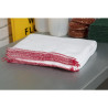 Lavettes Blanchies Rouges - Lot de 10 - Jantex