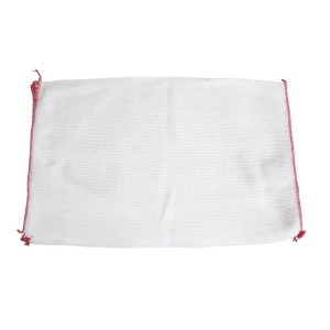 Lavettes Blanchies Rouges - Lot de 10 - Jantex