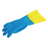 Gants Étanches Protection Chimique Légère Bleus et Jaunes Mapa 405 - Taille L - Mapa