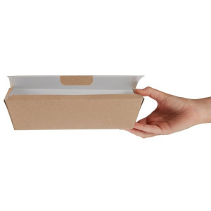 Compostable Kraft Food Boxes - L 250mm - Pack of 150 - Colpac