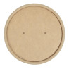 Deckel für mikrowellengeeignete, recycelbare Kraft-Suppenschalen 225ml und 350ml - Packung mit 500 - Colpac