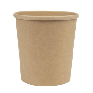 Recycelbare mikrowellengeeignete Kraft-Suppenschalen - 450ml - Packung mit 500 - Colpac