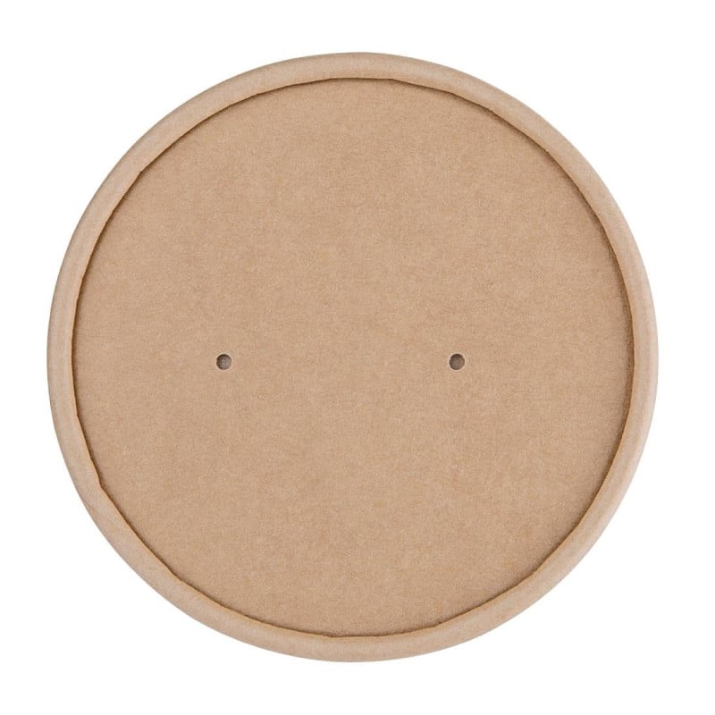 Paper Lids for Soup Pots - Ø 100 mm - Pack of 500 - Fiesta Green