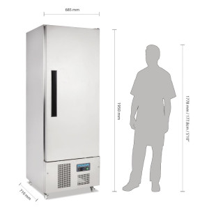 Kühlschrank mit einem positiven Türschlitz der Slimline-Serie G - 440L - Polar