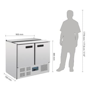 Saladette Kühlschrank - 240L - Polar - Fourniresto