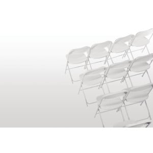 Chaises Pliantes Blanches - Bolero - Fourniresto