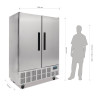 Positive Refrigerated Cabinet 2 Doors Series G - 960L - Polar