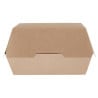 Large Compostable Kraft Burger Boxes - 135mm - Pack of 250 - Colpac