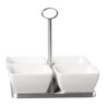 Square Melamine Bowl Pure White - 90mm - APS - Fourniresto