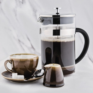 Kaffeepresse aus Edelstahl 12 Tassen - 1500 ml - Olympia