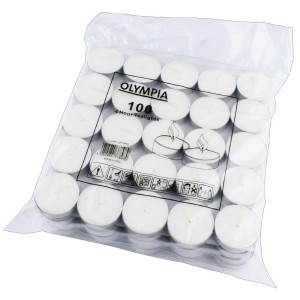 Teelichter 4 Stunden Ø 40 mm - Packung mit 100 - Olympia