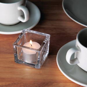 8 Hour Tealight Candles Ø 40 mm - Pack of 75 - Olympia