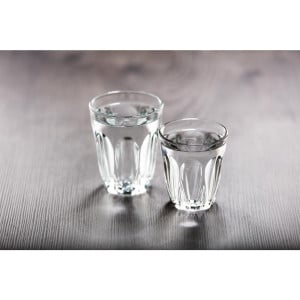 Glasbecher aus gehärtetem Glas 200 ml - Set mit 12 Stück - Olympia