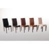 Chaises En Simili Cuir Marron Foncé - Bolero - Fourniresto