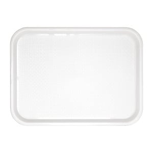 White Plastic Fast Food Tray 345 x 265mm - Olympia KRISTALLON - Fourniresto