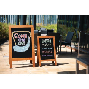 Sidewalk Sign Wooden Frame 1200 X 700Mm - Olympia - Fourniresto