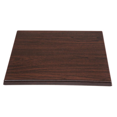 Dark Brown Square Table Top - 600 mm - Bolero