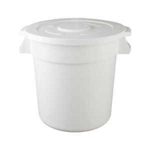 White Round Container 76L - Vogue - Fourniresto